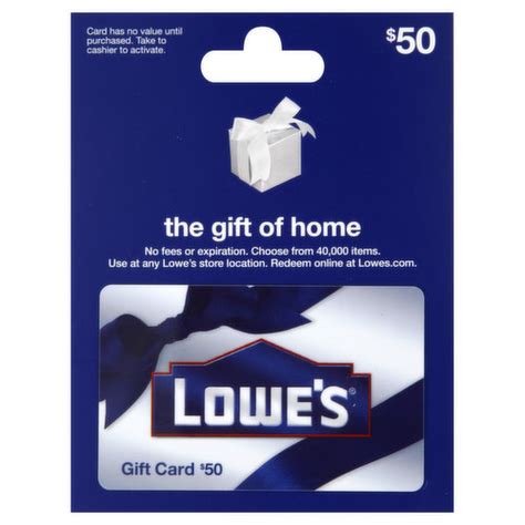 Win a $50.00 Lowe's Gift Card!.